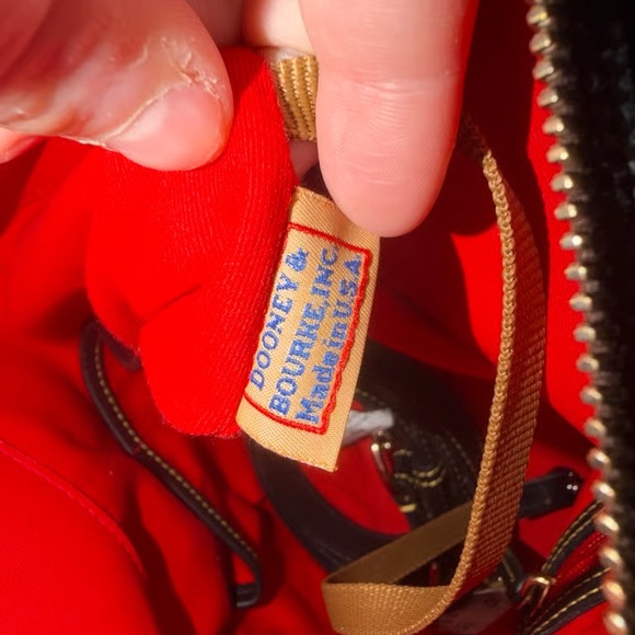 Dooney & Bourke Navy Leather Satchel - Picture 4 of 4